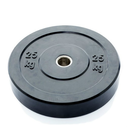 Muscle Power Bumper Plate 25 kg Ø 50 mm zwart MP807 MP80725KG